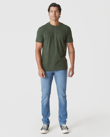 Racing Green Heather Classic Crew