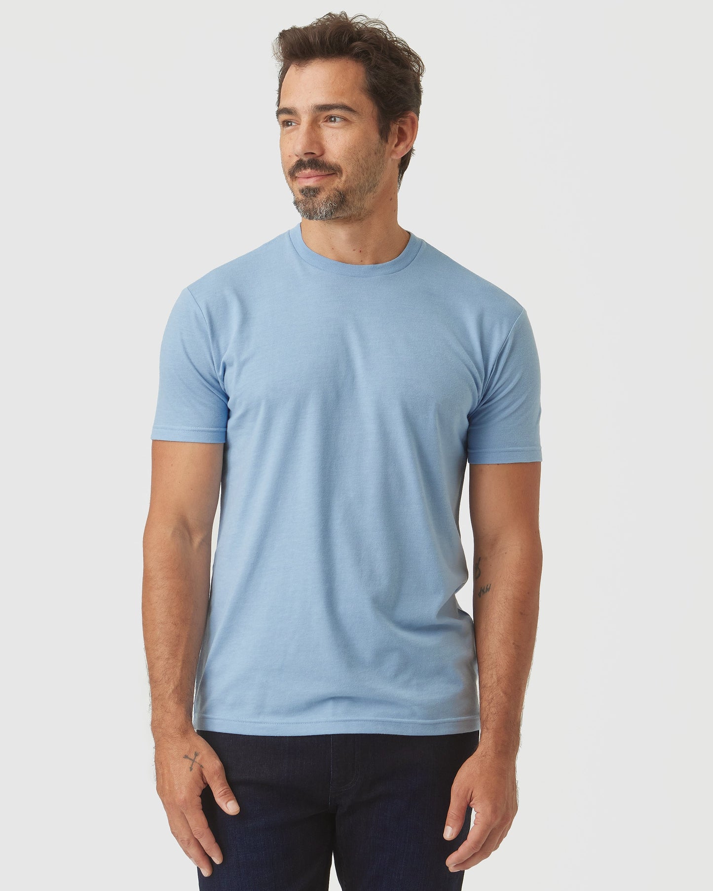 Sky Blue Heather Classic Crew