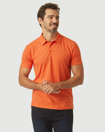 Burnt Orange Heather Classic Polo