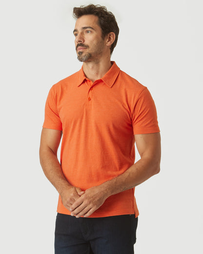 Burnt Orange Heather Classic Polo