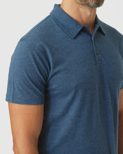 Deep Sea Blue Heather Classic Polo