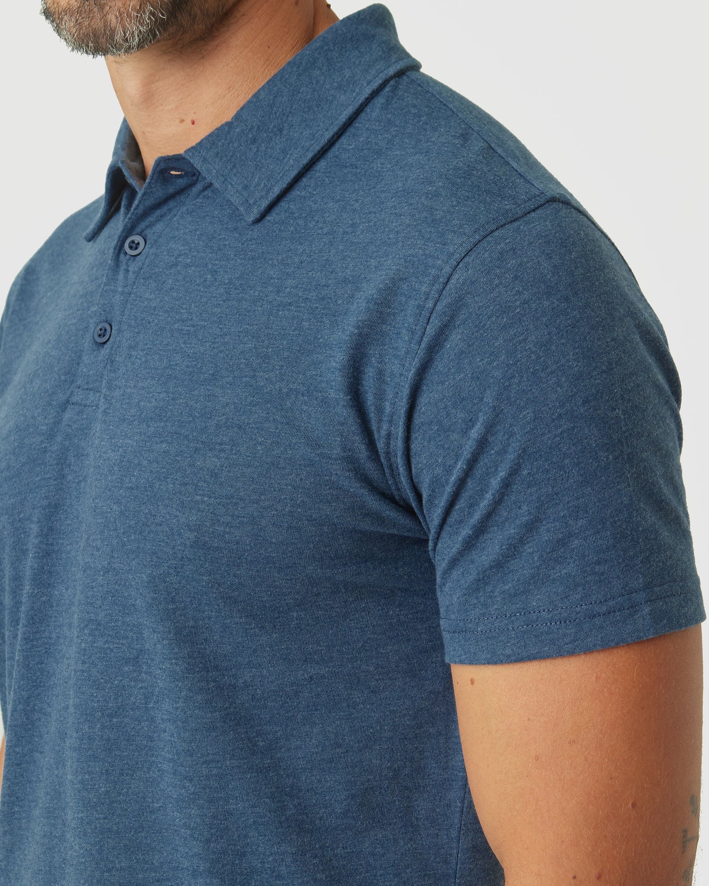 Deep Sea Blue Heather Classic Polo