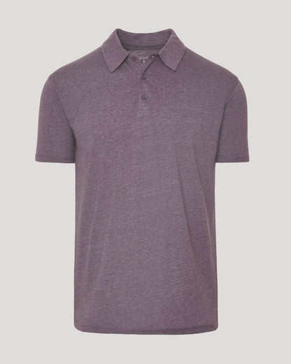 Dark Heather Amethyst Classic Polo