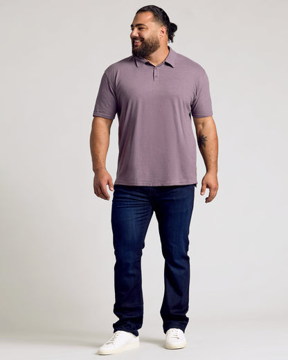 Dark Heather Amethyst Classic Polo
