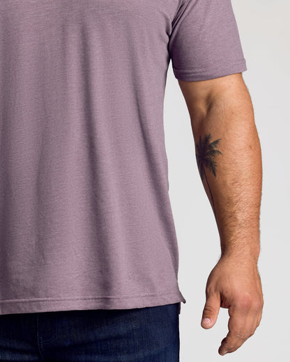 Dark Heather Amethyst Classic Polo