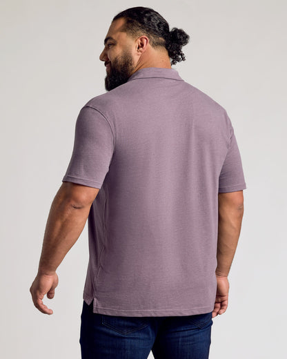 Dark Heather Amethyst Classic Polo
