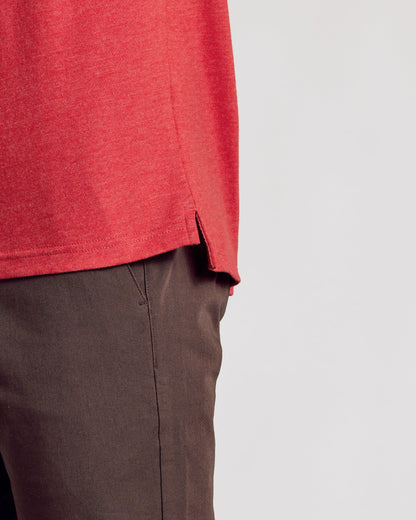 Dark Heather Lava Classic Polo