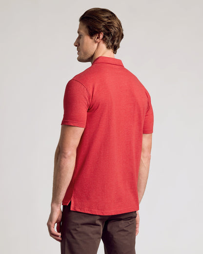 Dark Heather Lava Classic Polo