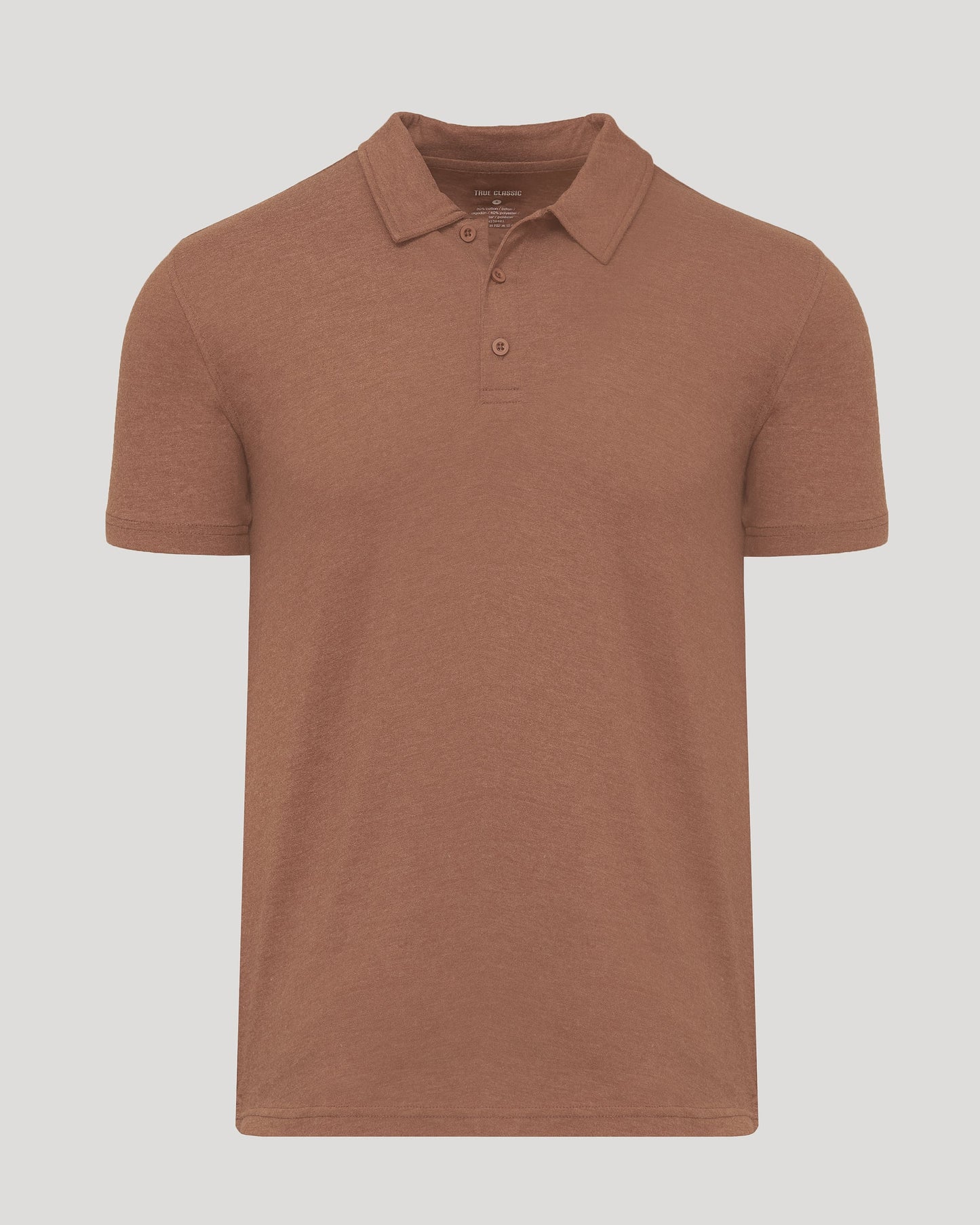 Dark Heather Sepia Classic Polo