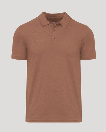 Dark Heather Sepia Classic Polo