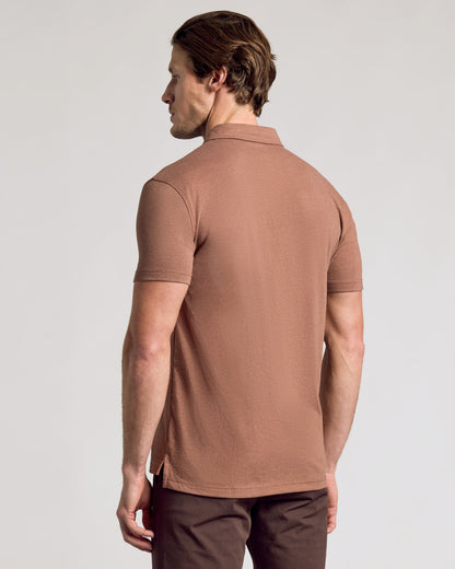 Dark Heather Sepia Classic Polo