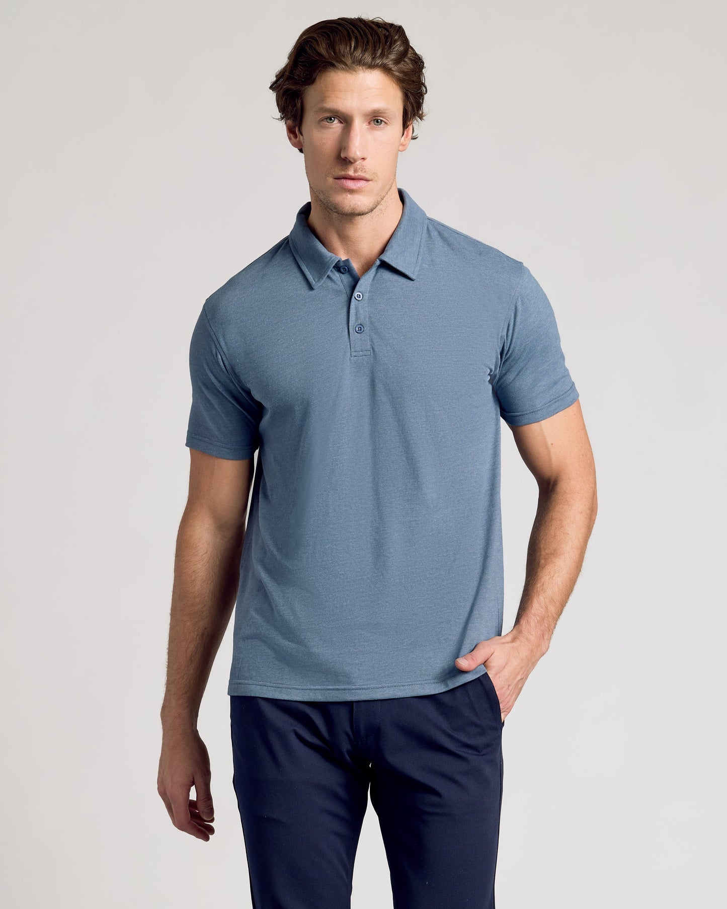 Dark Heather Tempest Classic Polo