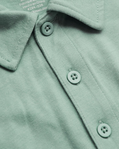 Heather Slate Green Classic Polo