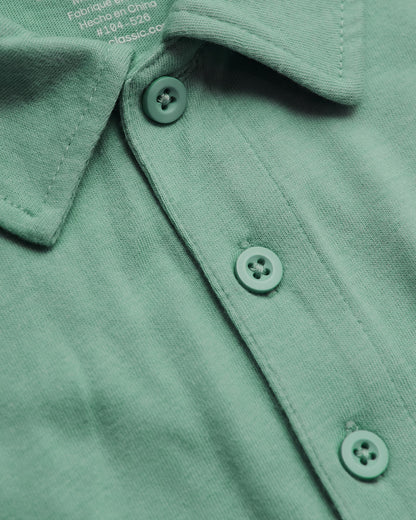 Light Heather Greenery Classic Polo