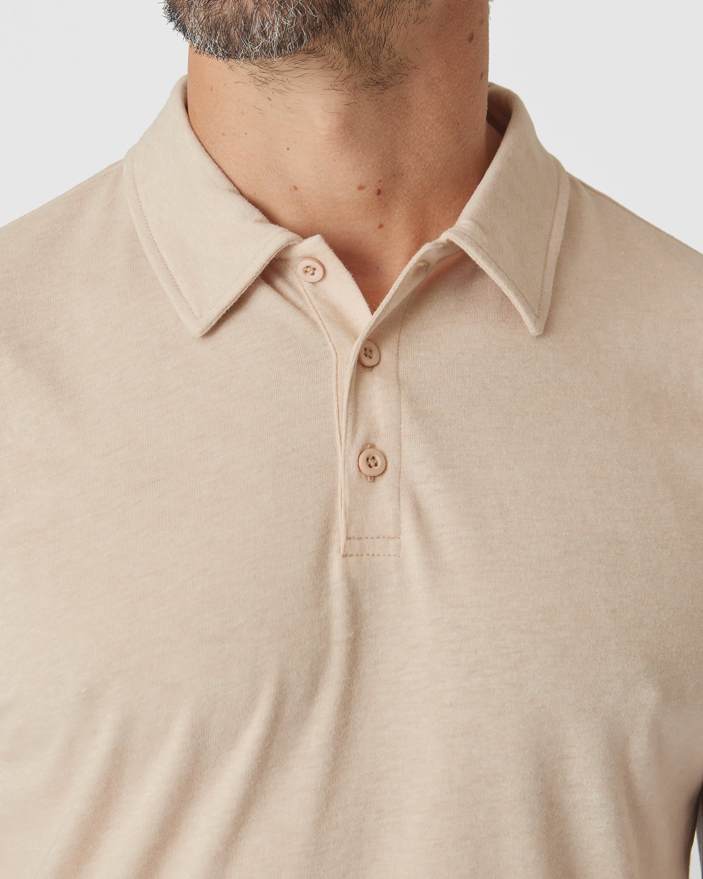 Light Camel Cream Heather Classic Polo