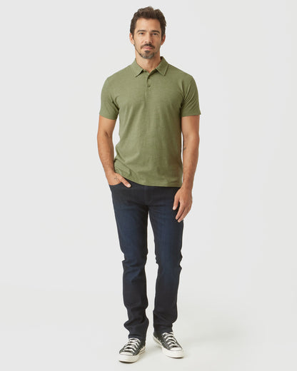 Olive Green Heather Polo