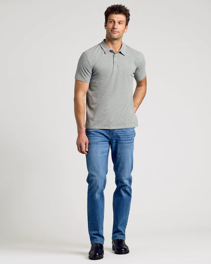 Heather Gray Classic Polo
