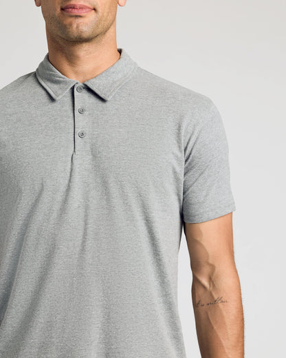 Heather Gray Classic Polo