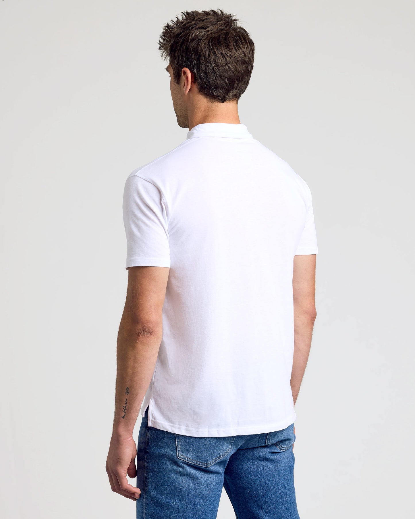 All White Classic Polo 10-Pack