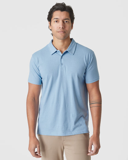 Sky Blue Heather Classic Polo