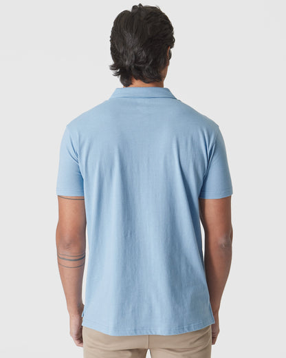 Sky Blue Heather Classic Polo