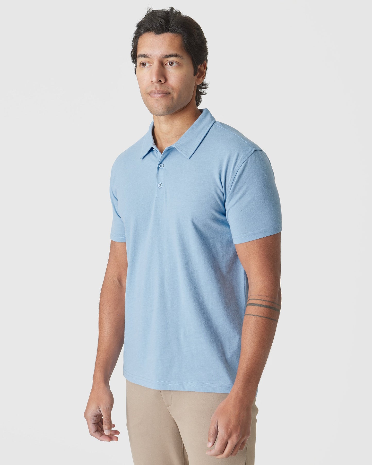 Sky Blue Heather Classic Polo