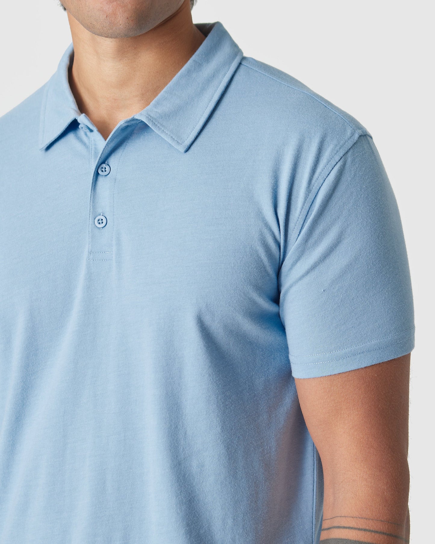 Sky Blue Heather Classic Polo