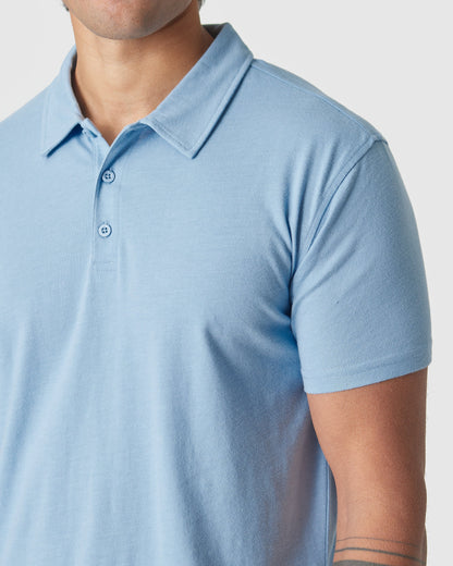 Sky Blue Heather Classic Polo