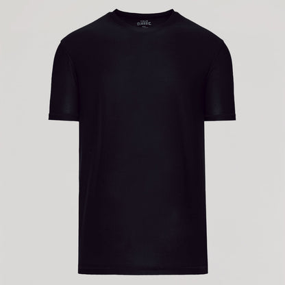 Black Active Crew Neck Tee