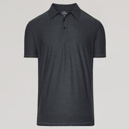 Charcoal Heather Gray Active Polo 2.0