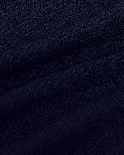 Navy Short Sleeve Sweater Polo