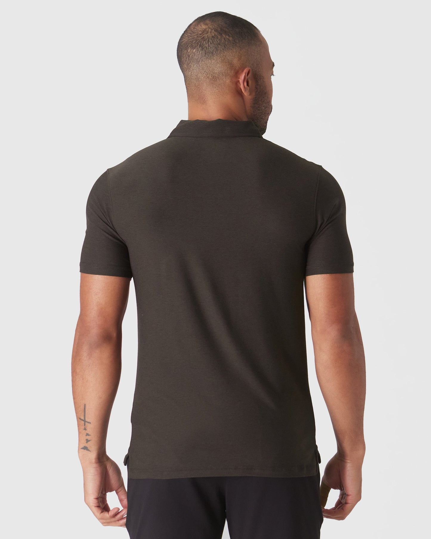 Dark Heather Cocoa Active Polo 2.0