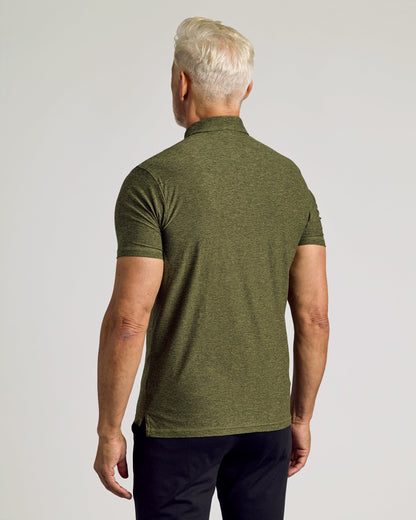Dark Heather Pear Active Polo 2.0