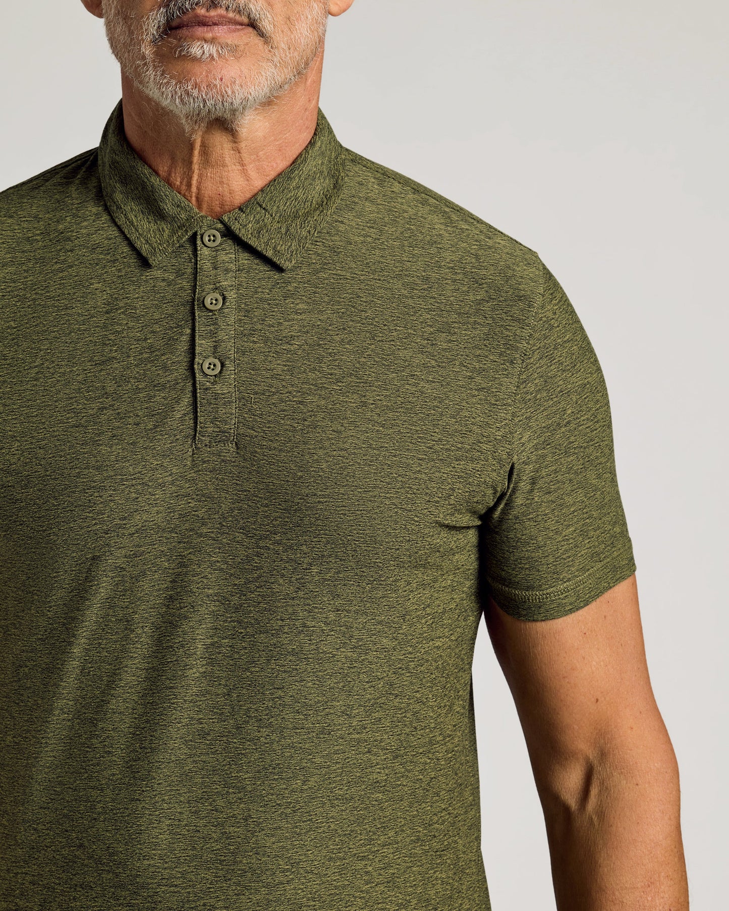 Dark Heather Pear Active Polo 2.0