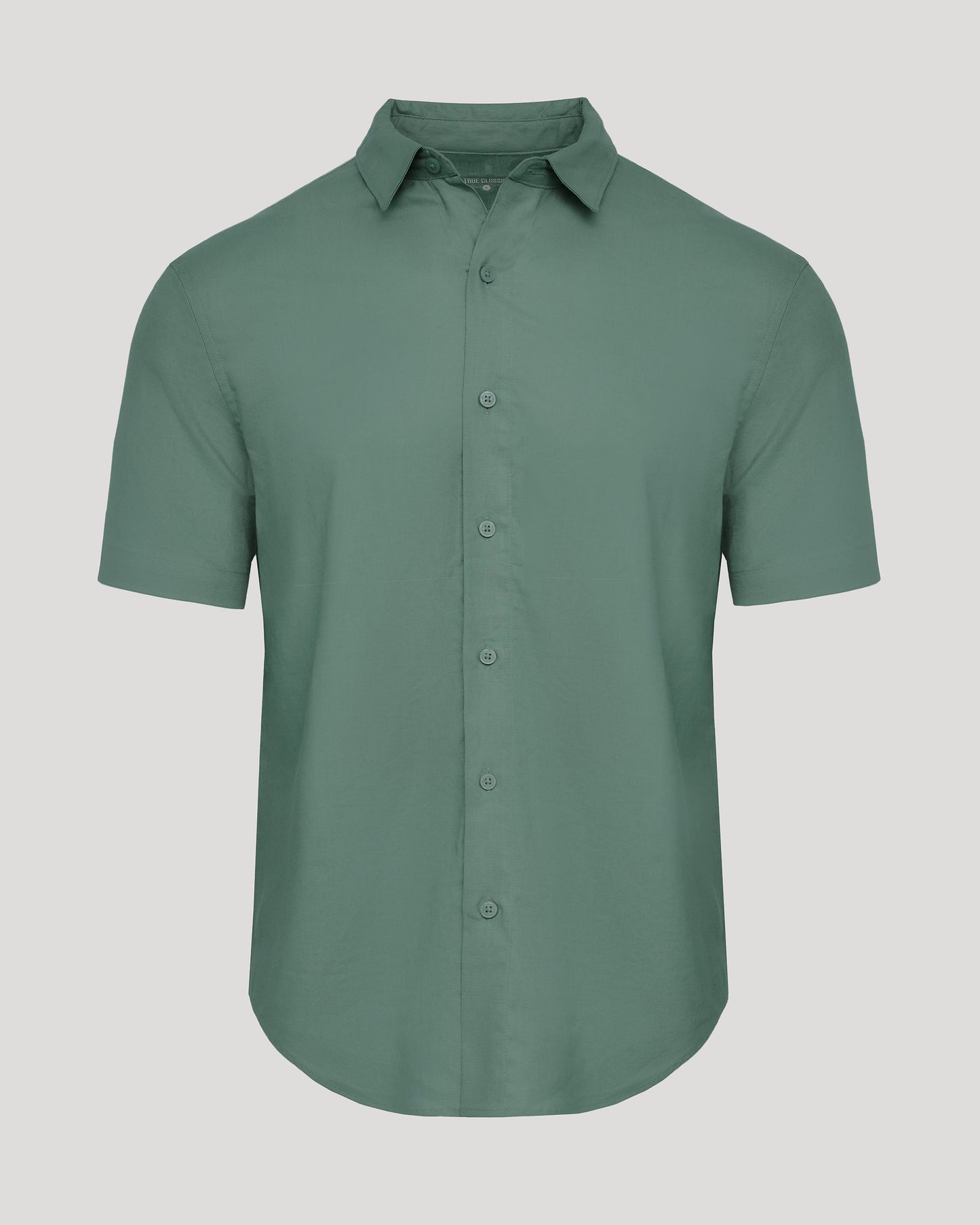 Moss Short Sleeve Linen Shirt