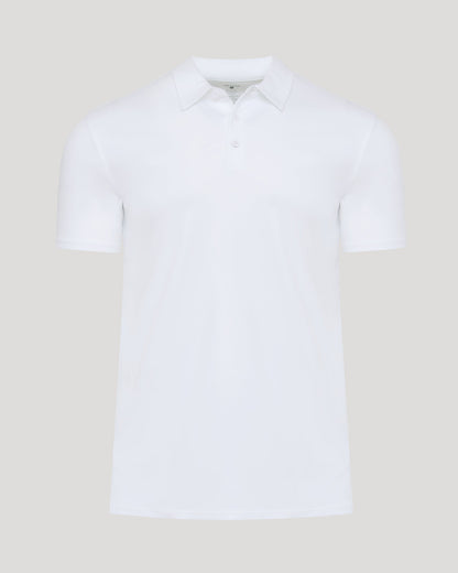 White Premium Pima Polo