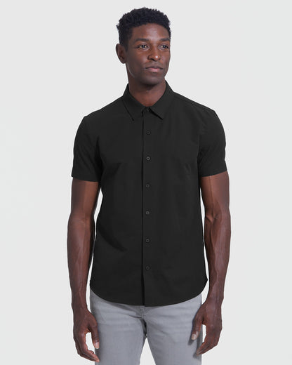 Black Short Sleeve Commuter Shirt 3-Pack