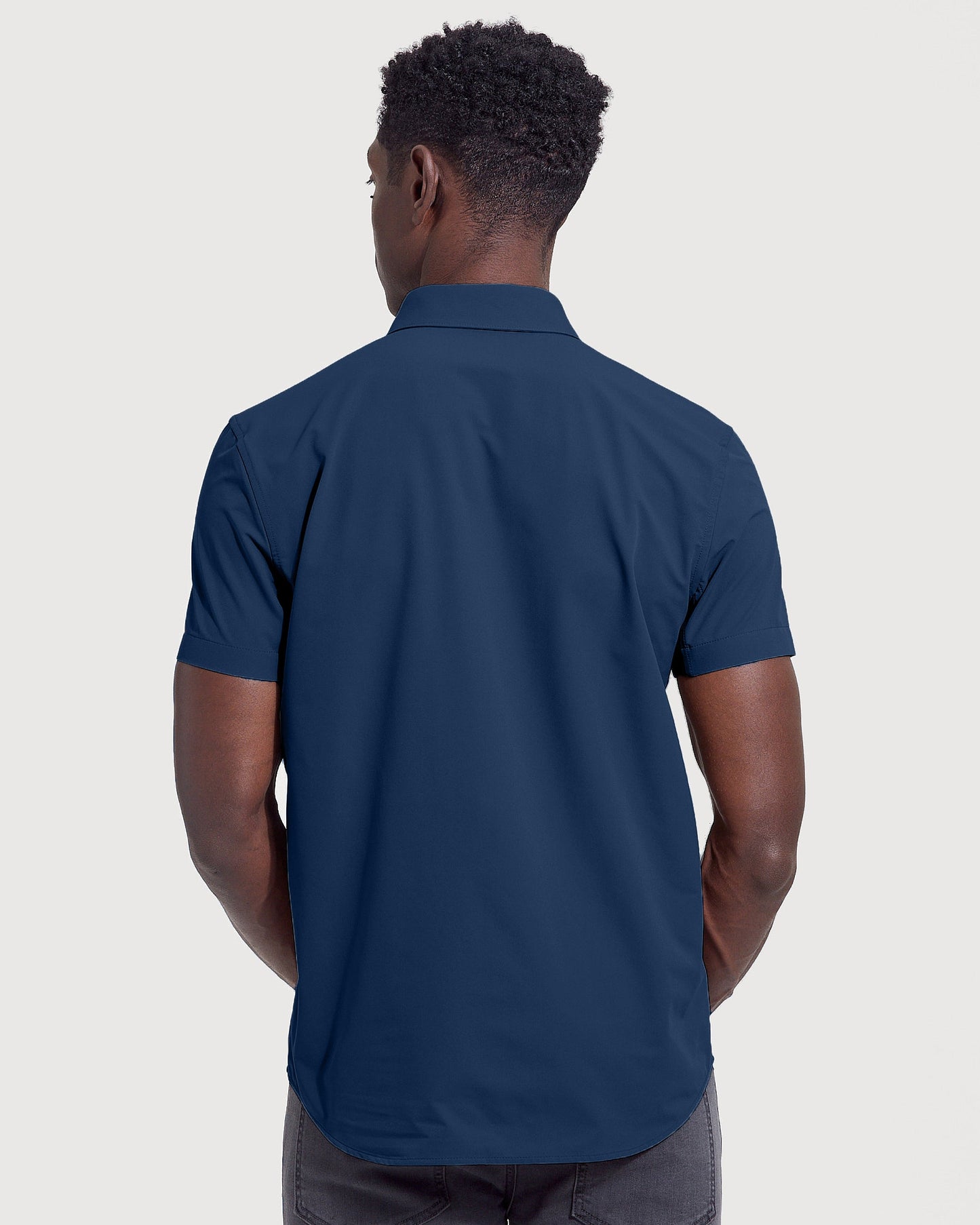Navy & White Commuter Short Sleeve Shirt 2-Pack