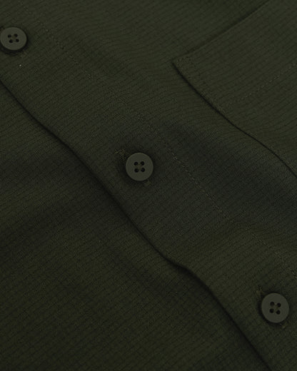 Olive Short Sleeve Ripstop Commuter Shirt