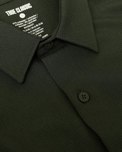 Olive Short Sleeve Ripstop Commuter Shirt