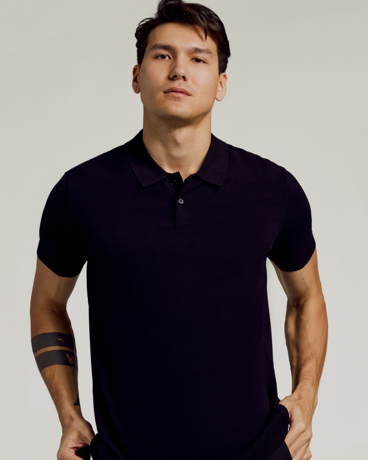 Black Dressy Polo 6-Pack