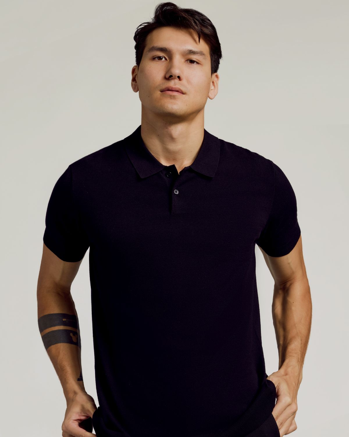 Black Dressy Polo
