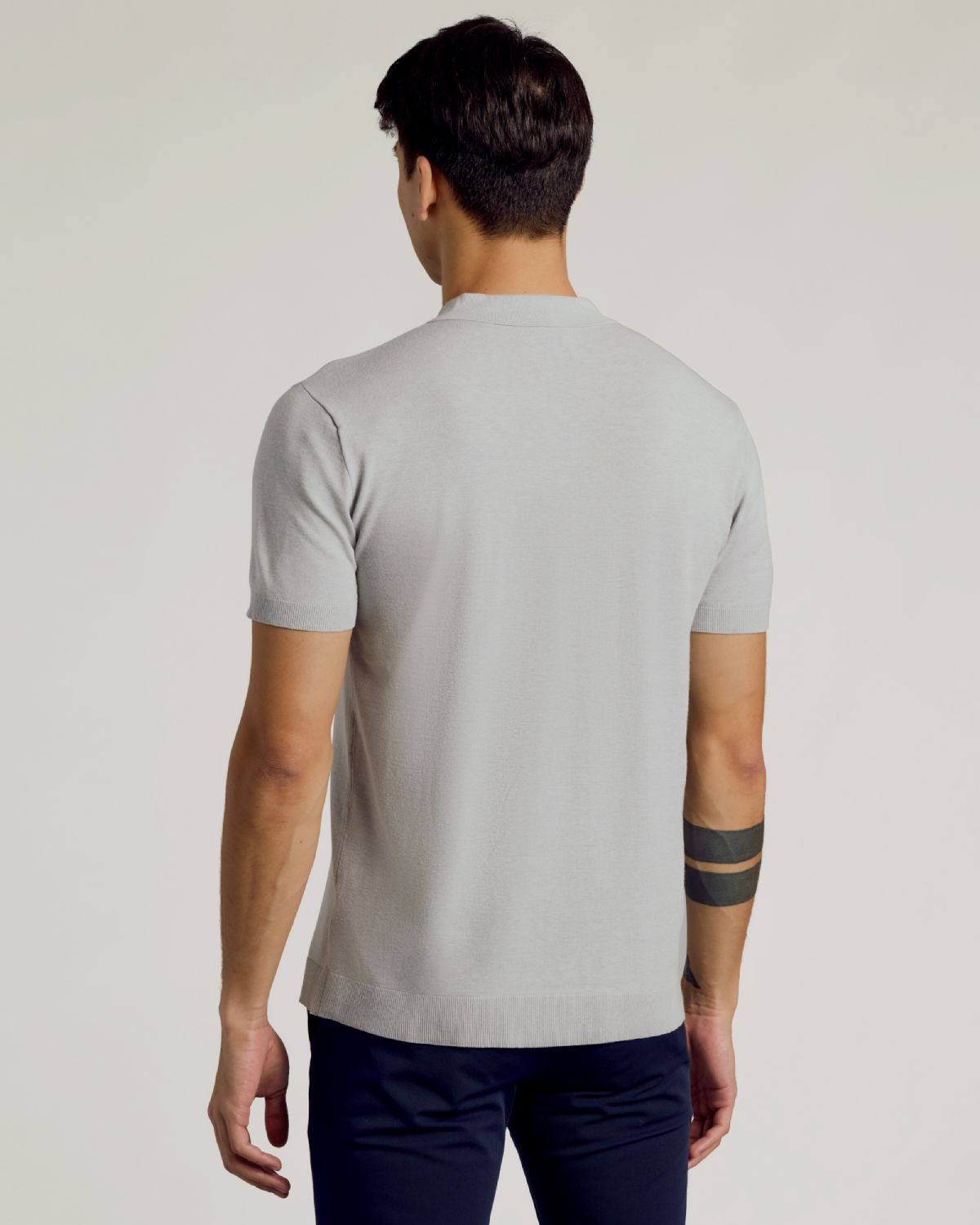 Heather Gray Dressy Polo