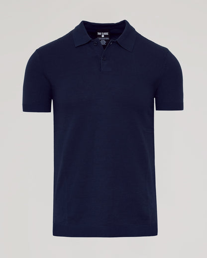 Navy Dressy Polo