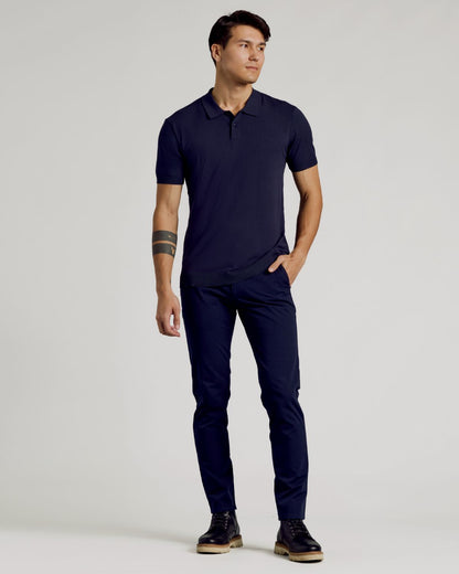 Navy Dressy Polo