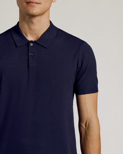 Navy Dressy Polo
