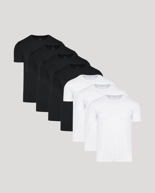 Black & White Premium Pima Crew Neck 7-Pack