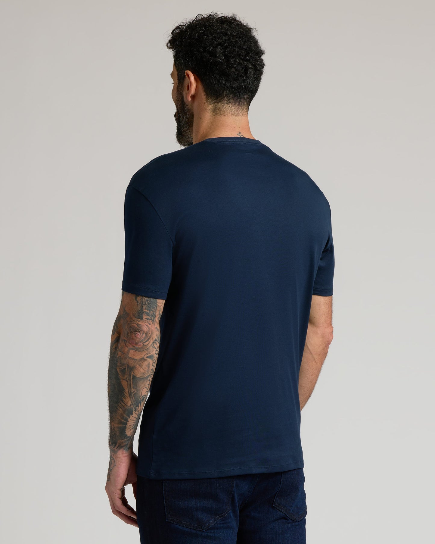 Navy Premium Pima Crew Neck