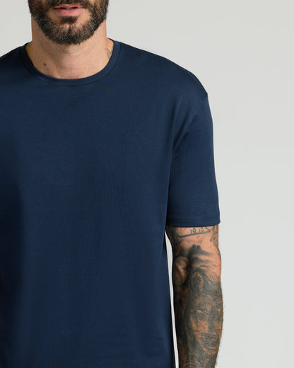 Navy Premium Pima Crew Neck
