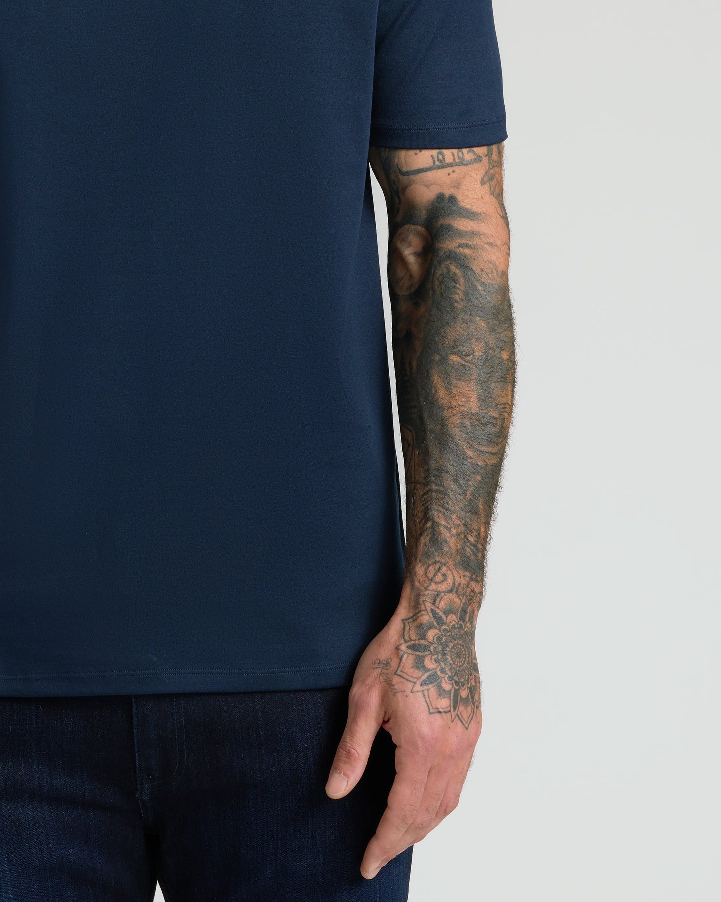 Navy Premium Pima Crew Neck